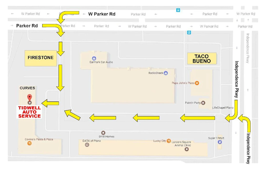 Directions to our shop